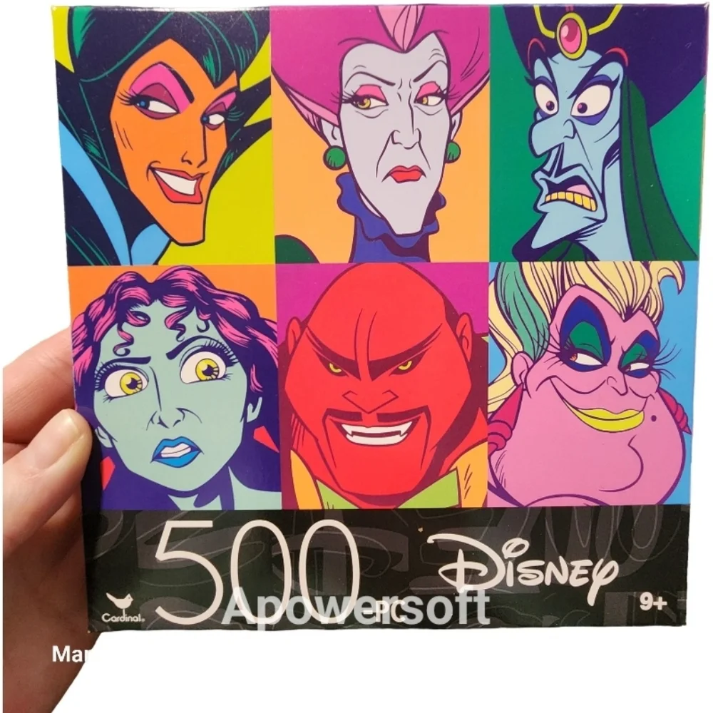 Set of Six 500-Piece Jigsaw Puzzles - Colorful Disney & Themed Designs